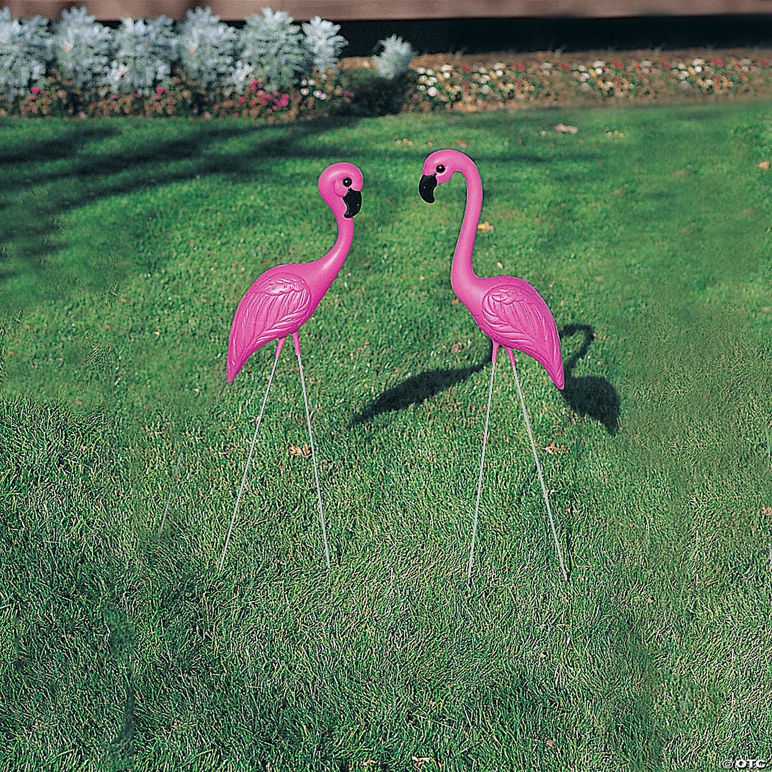 RM3262 pack of 2 34" pink FLAMINGO Yard Ornaments LARGE SIZE Tropical decor 