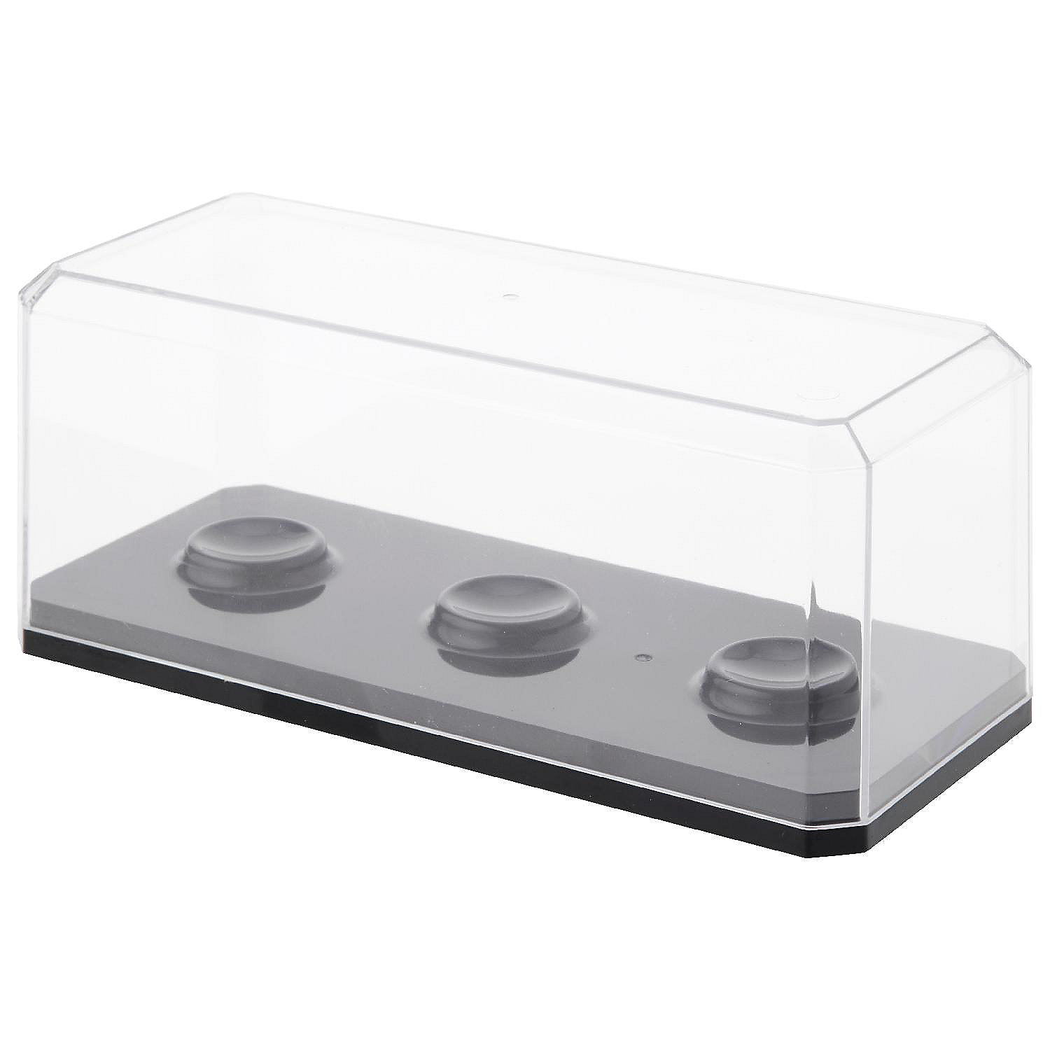 Pioneer Plastics 143C3GOLFBBUV Clear Plastic 3 Golf Ball Display Case