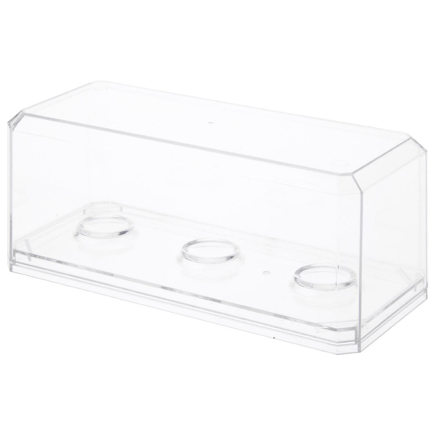 Pioneer Plastics 143C3GOLFBC Clear Plastic 3 Golf Ball Display Case