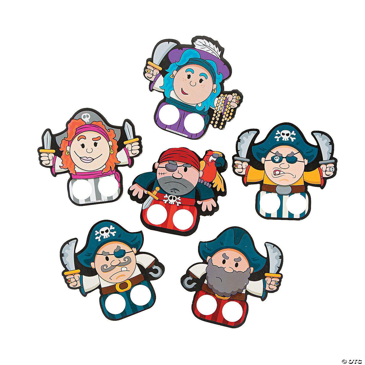 pirate finger puppets