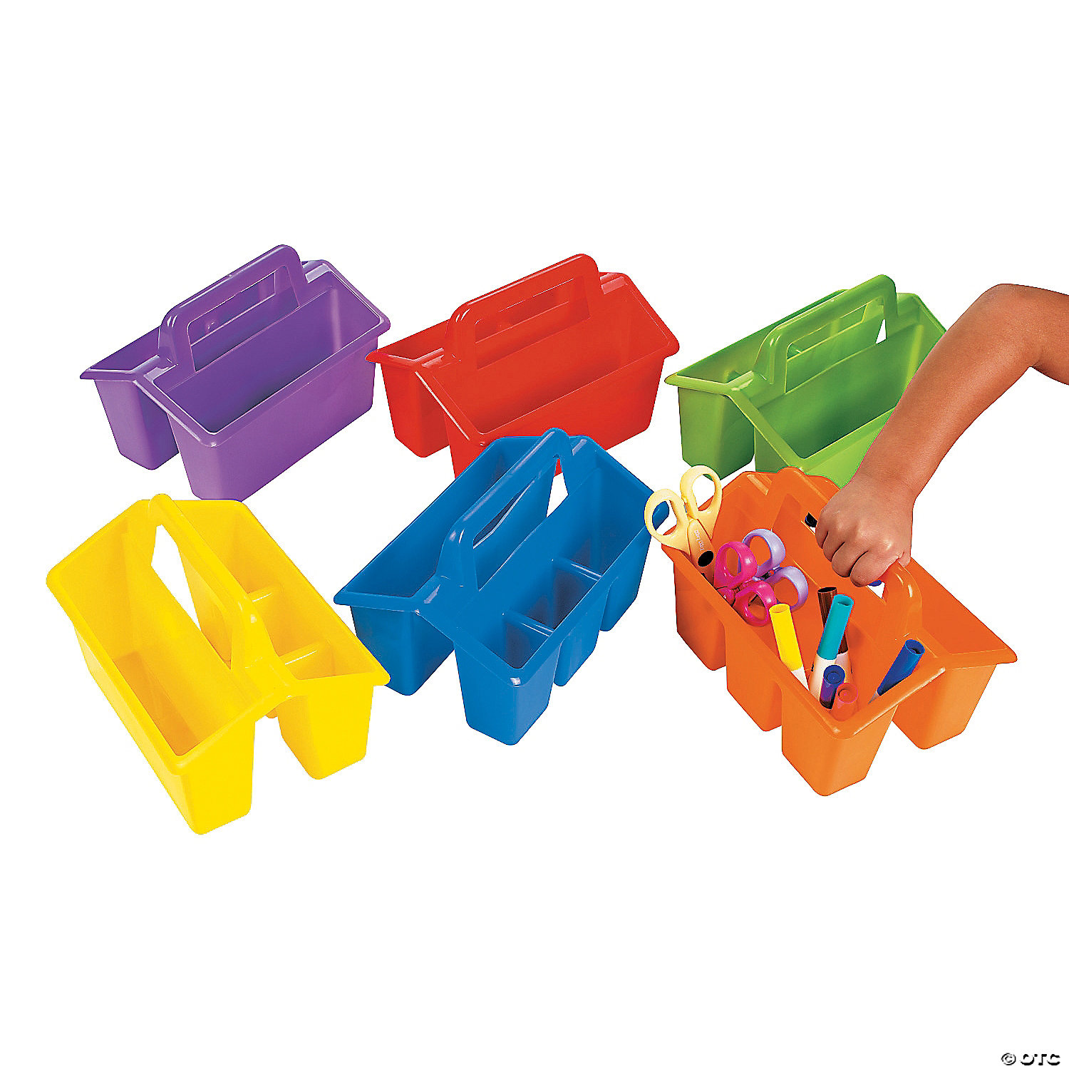 Plastic 4 Compartment Classroom Storage Caddies