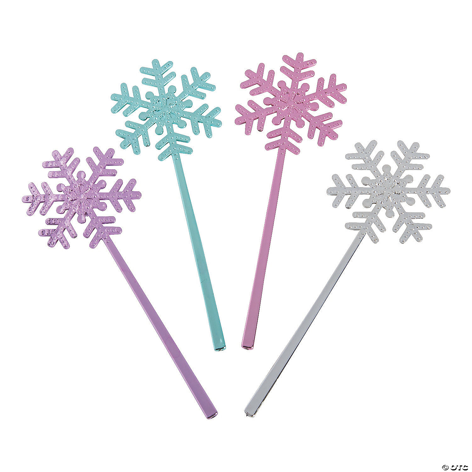 Plastic Mini Snowflake Wands