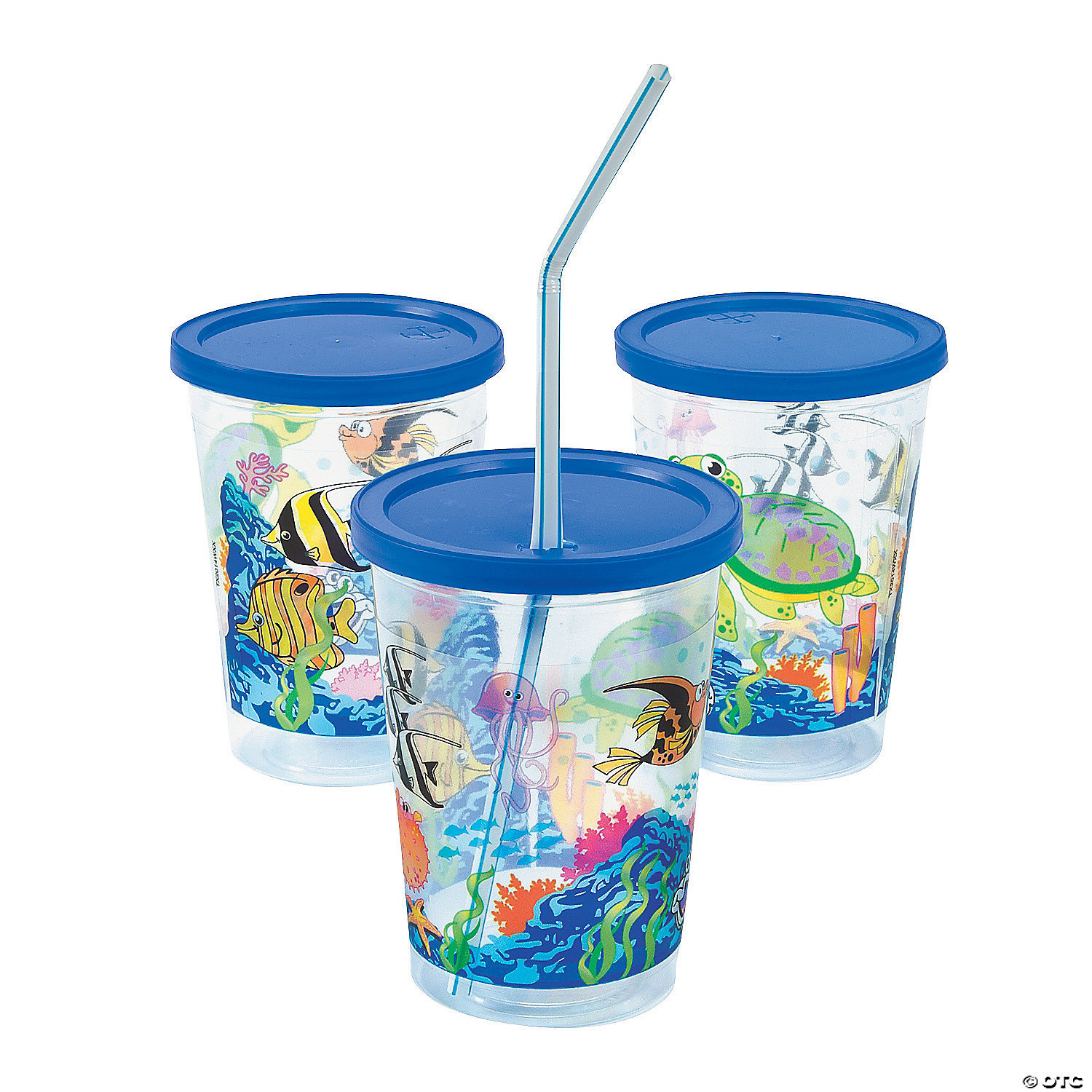 Plastic Sea Life Kids’ Meal Cups
