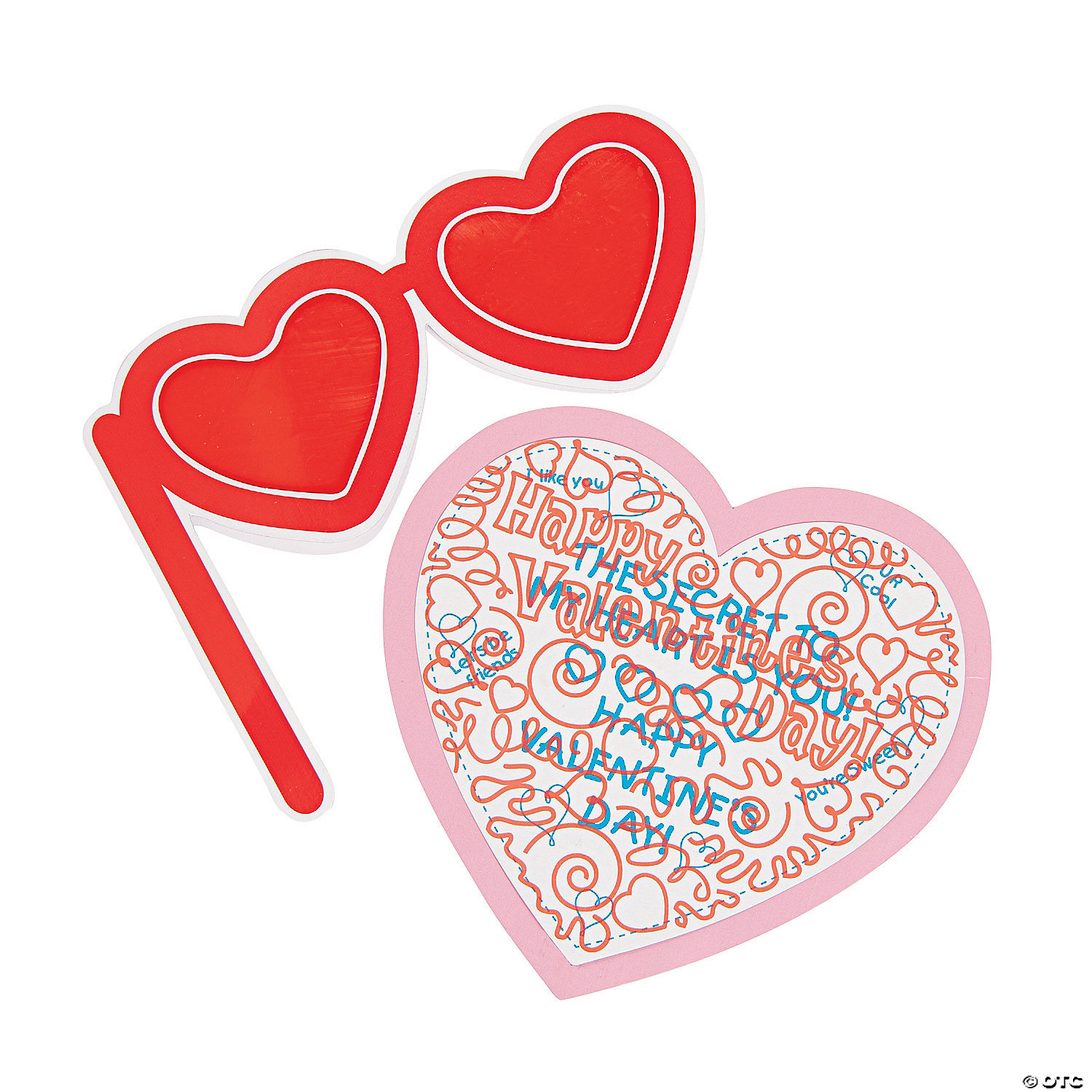 Plastic Valentine Hidden Message Craft Kit