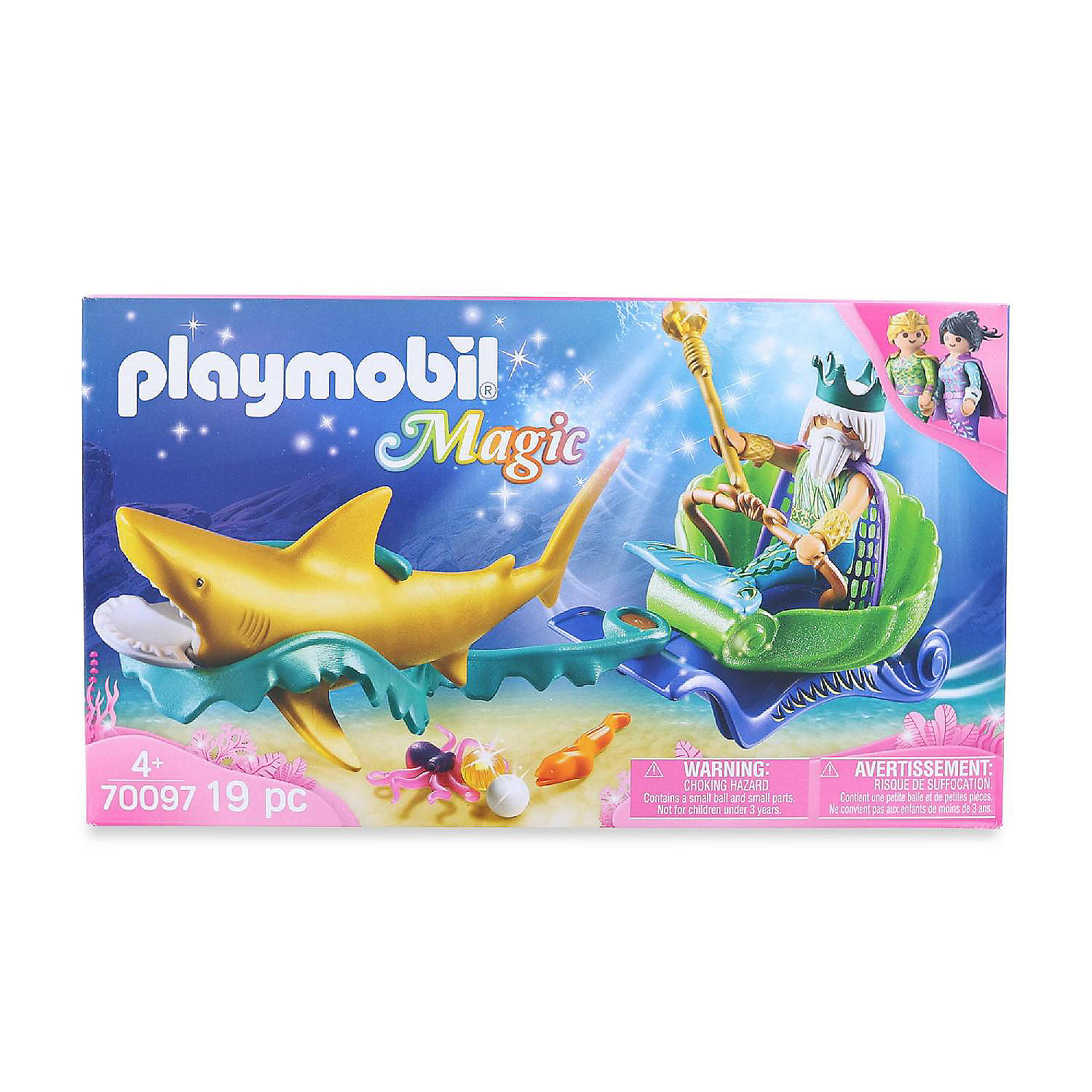 Playmobil 70097 Mermaid King of the Sea with Shark Carriage | Oriental  Trading
