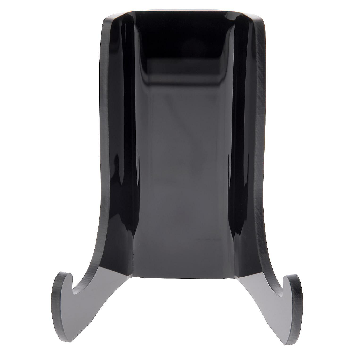 Plymor Black Acrylic Small Flat Back Easel with Shallow Support Ledges