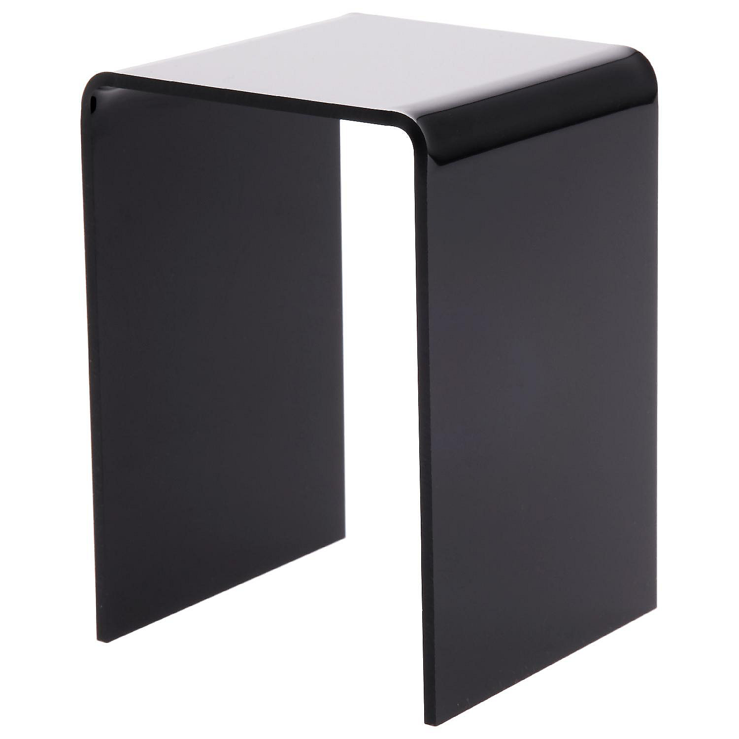 Plymor Black Acrylic Vertical Square Display Riser, 4.5" H x 3" W x 3