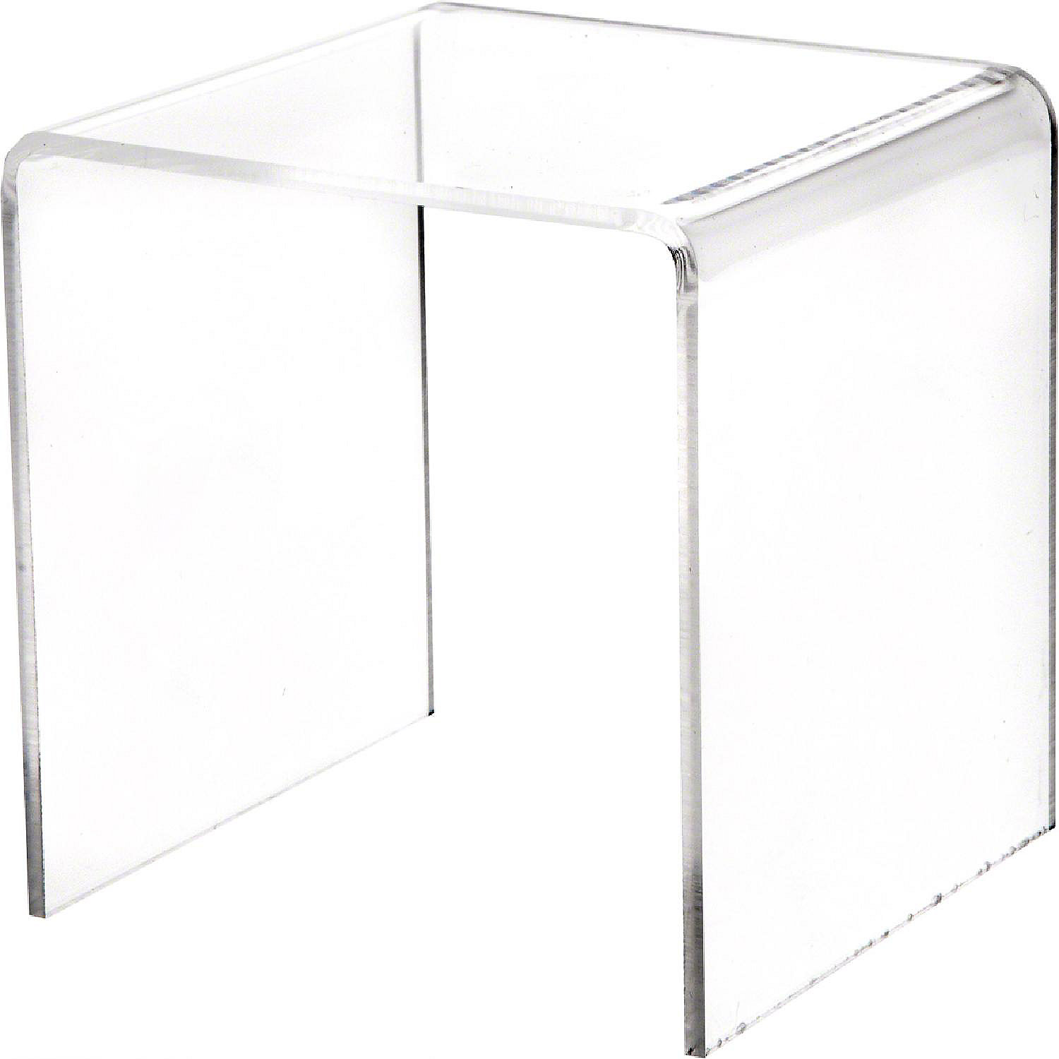 Plymor Clear Acrylic Square Display Riser, 4