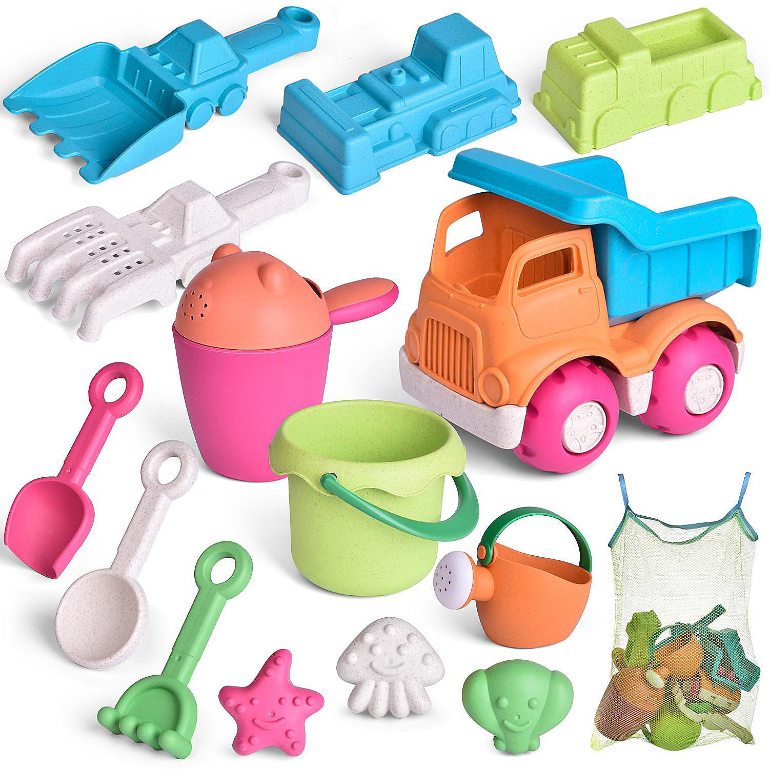 PopFun-Sea Animal Beach Mold Toy Set with Dump Truck | Oriental Trading