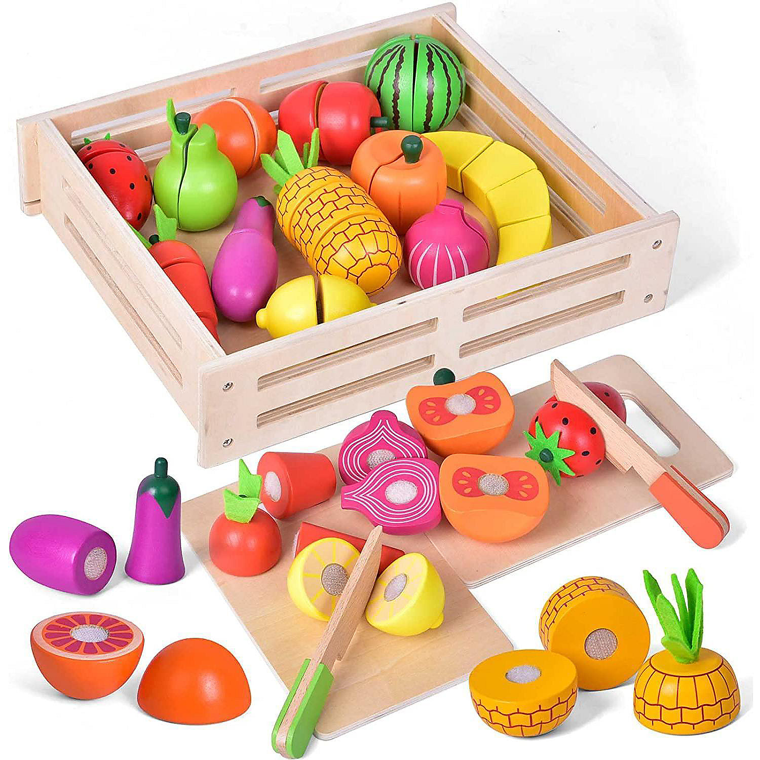 wooden food toys