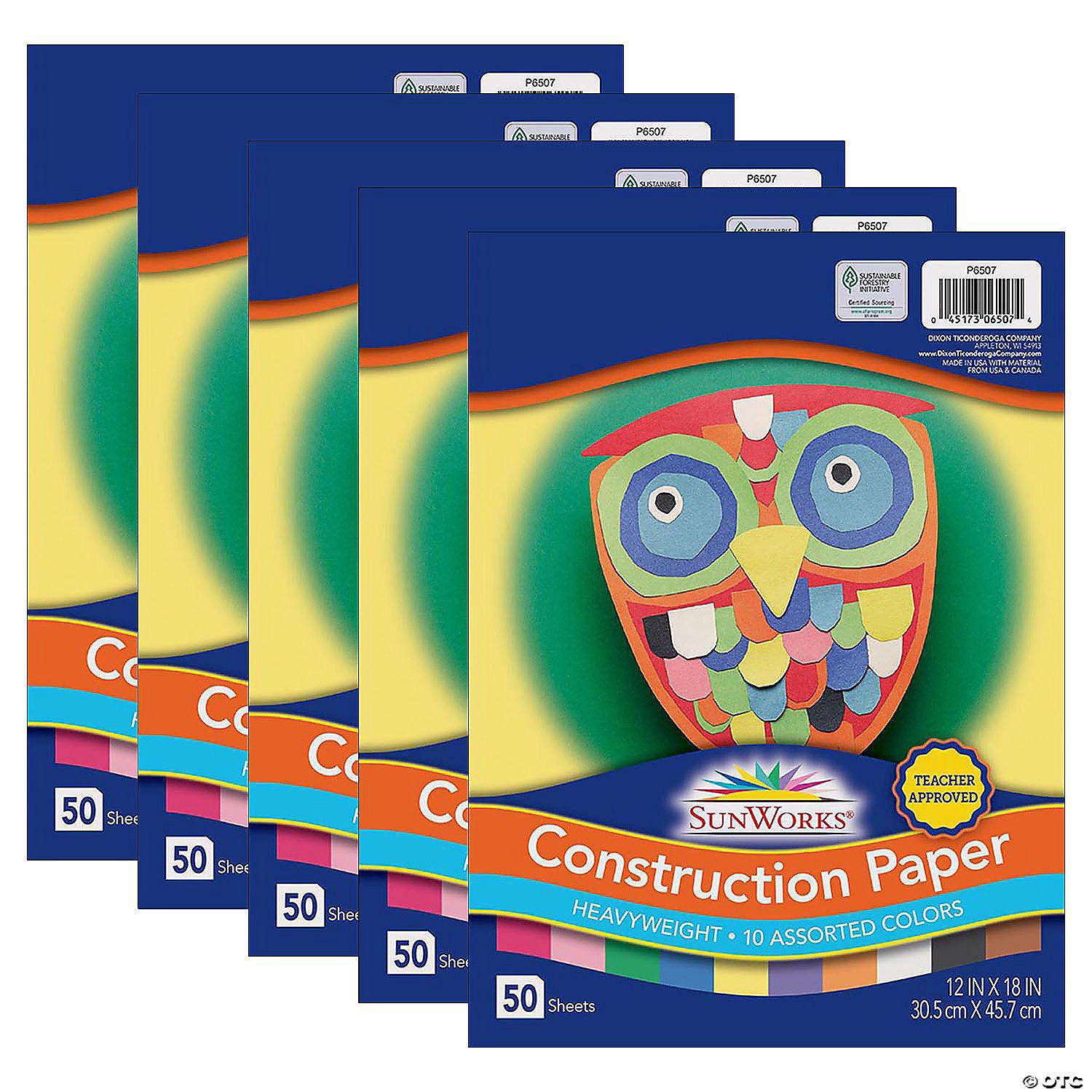 Prang Construction Paper, 10 Assorted Colors, 12