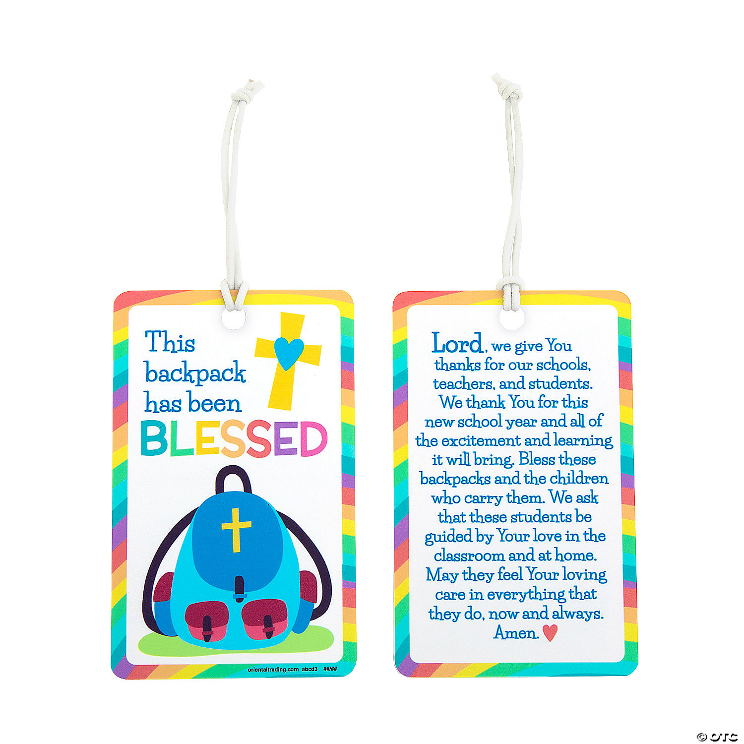 Prayer Backpack Clips | Fun Express for Free Printable Backpack Blessing Tags