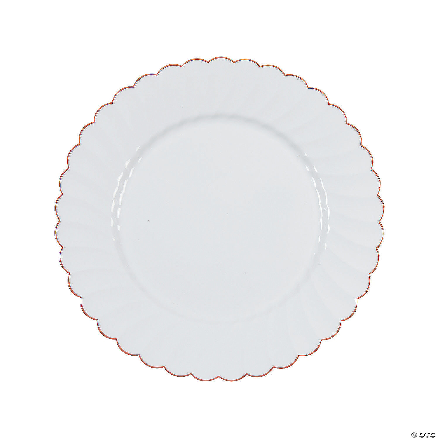 Premium White Elegance Plastic Dinner Plates - 25 Ct.