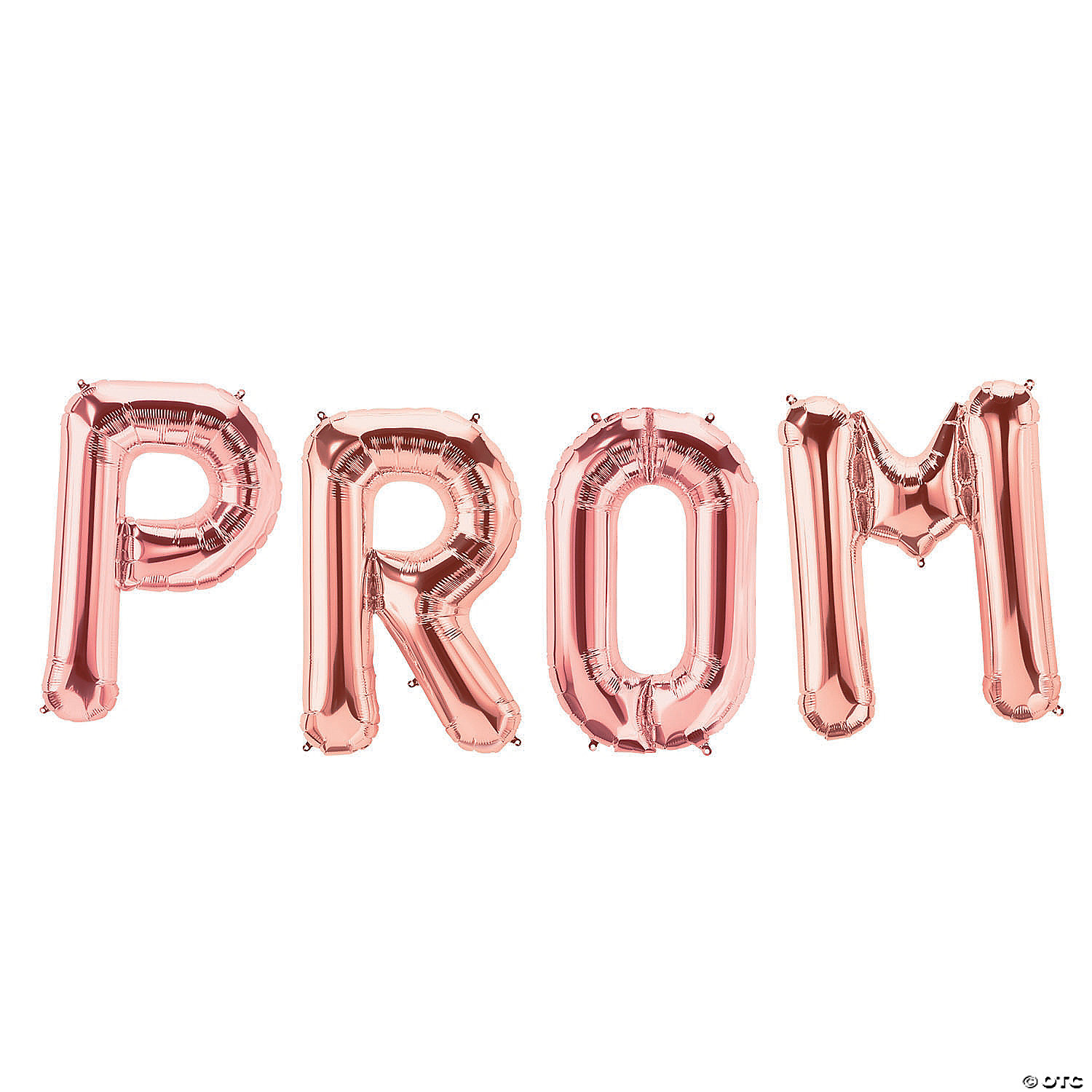 PROM - Rose Gold DCUK PROM 2019 16 ROSE GOLD LETTER BALLOONS DECORATION