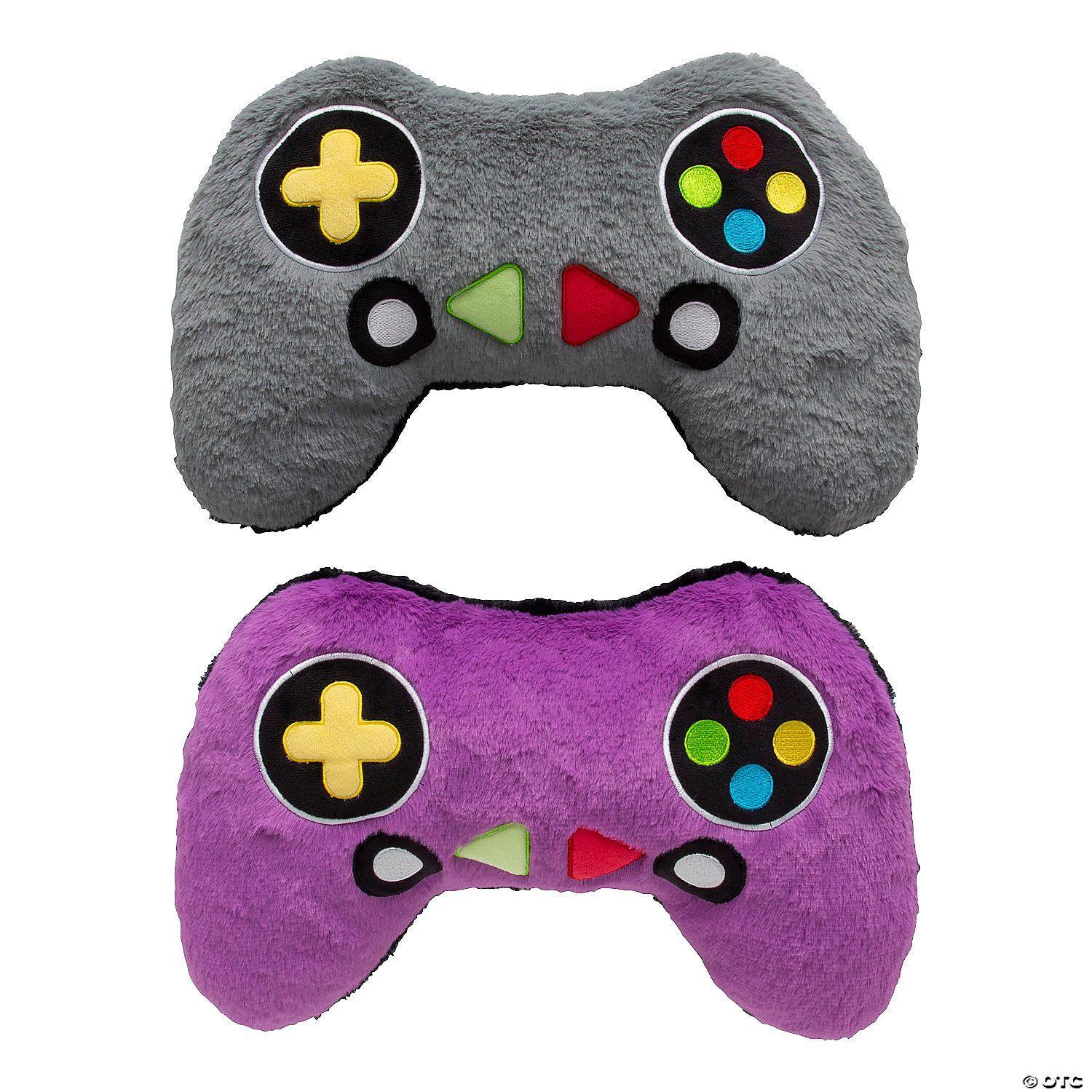 Purple & Gray Stuffed Game Controllers