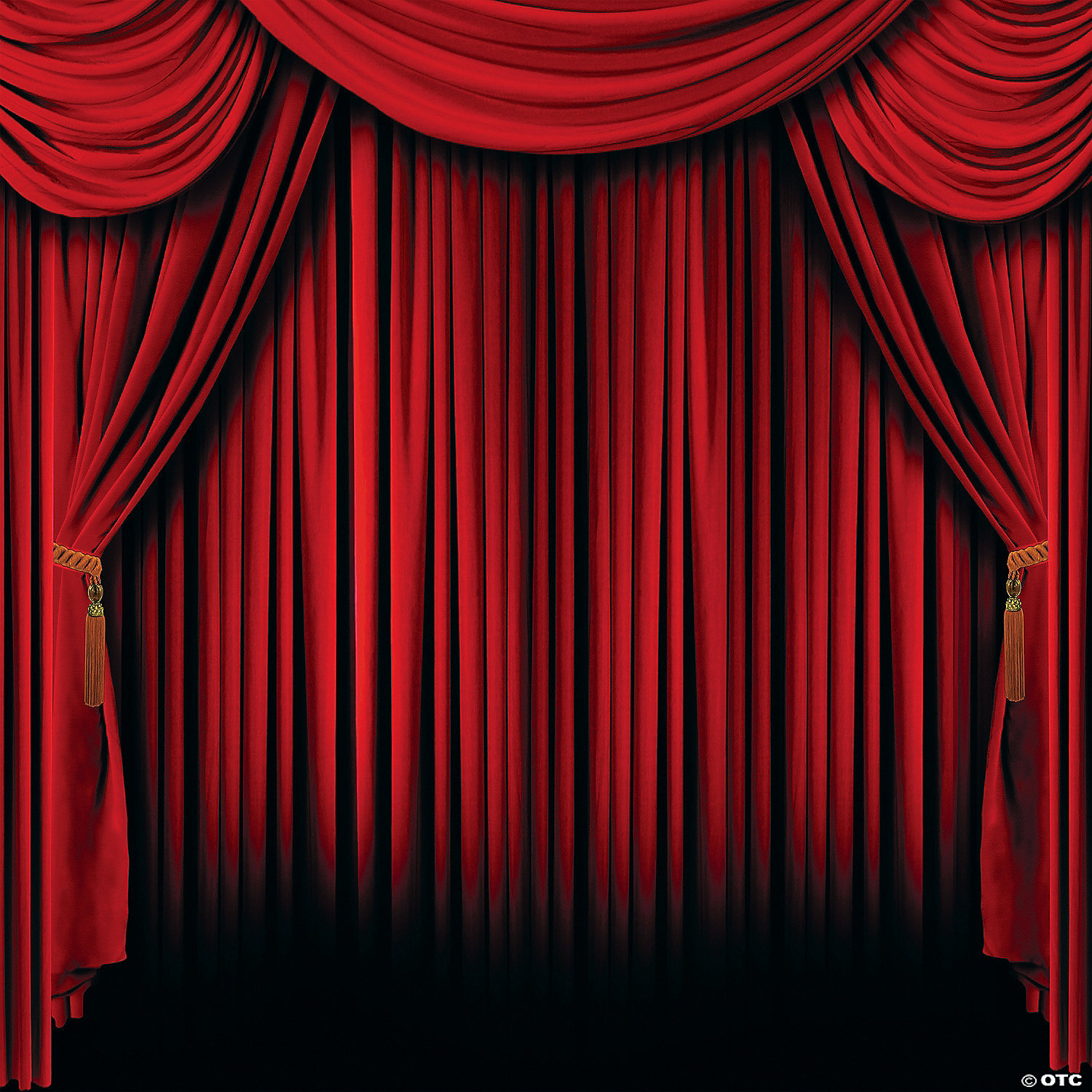 Red Curtain Backdrop - 2 Pc. | Oriental Trading