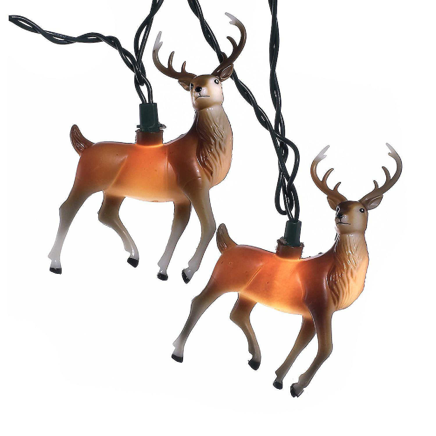 Reindeer Christmas String Lights Set of 10 UL4261 New Oriental Trading