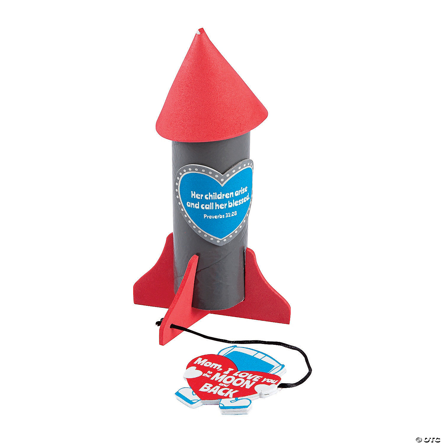 Religious Love You To The Moon Back Rocket Craft Kit Discontinued