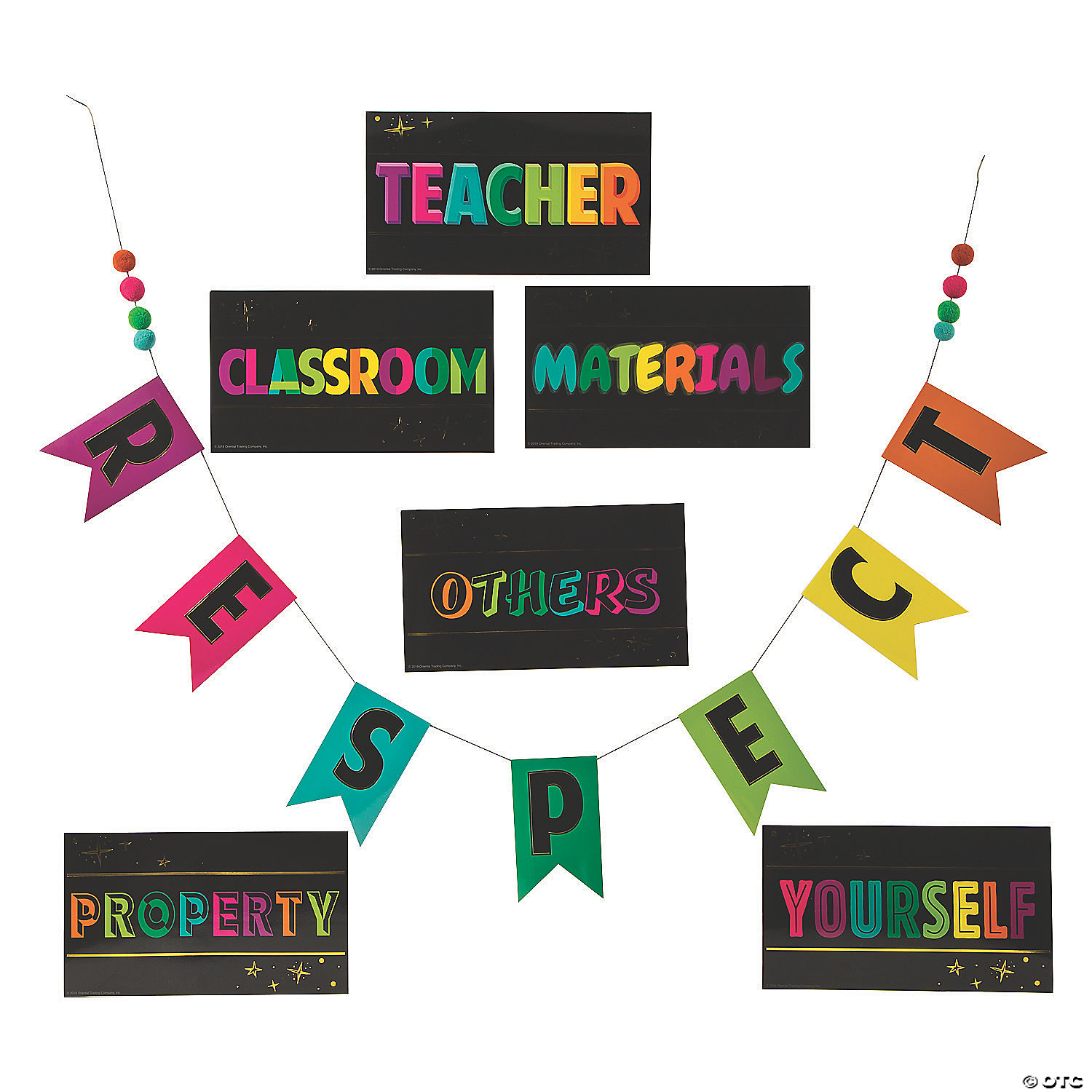 Respecting Others Multicolor Cardstock Classroom Chart Set 7 Pc