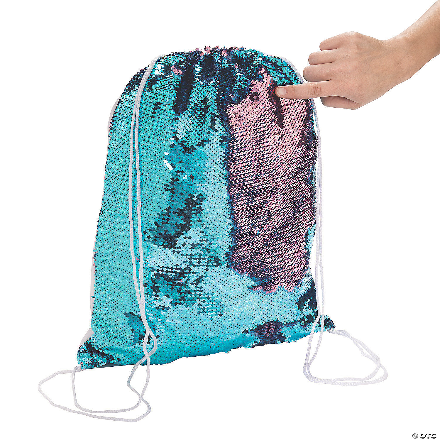 drawstring sequin bag