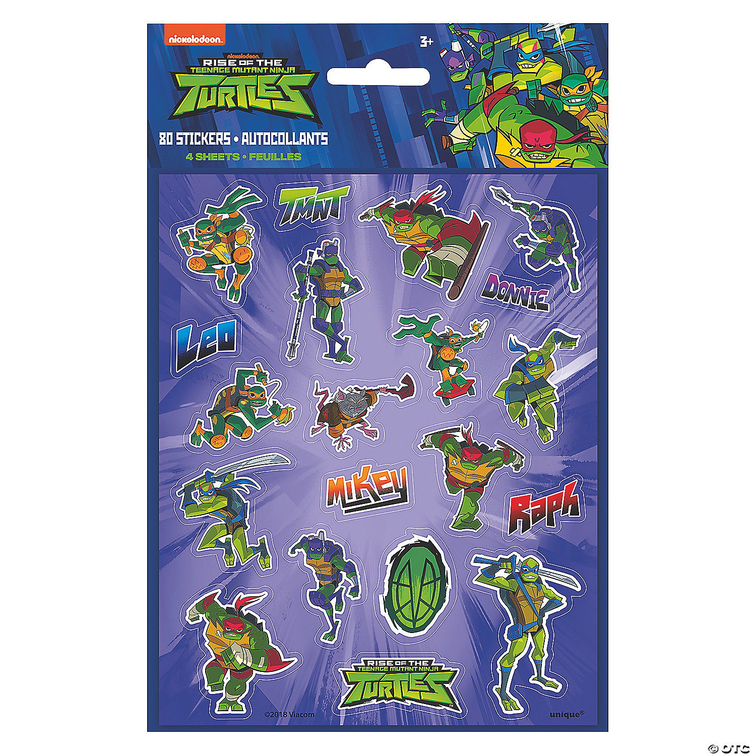 Teenage Mutant Ninja Turtles: Book Label Stickers - Funstra