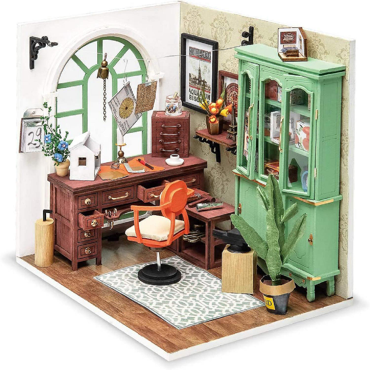 Robotime DIY Studio House with Furniture - Jimmy Studio - Wooden Miniature  Kits - Birthday Gift For Children, Girls | Oriental Trading