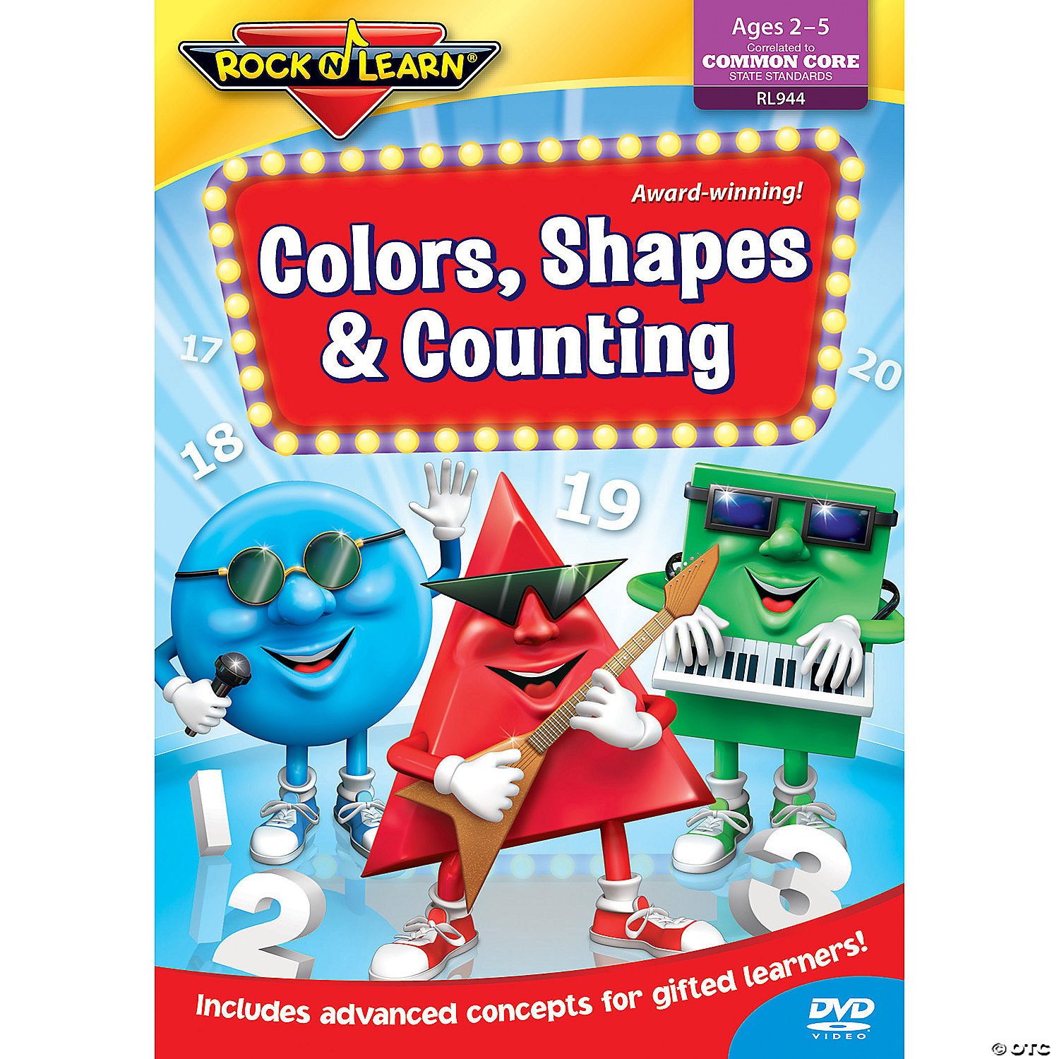 Rock N Learn Colors Shapes Counting Dvd