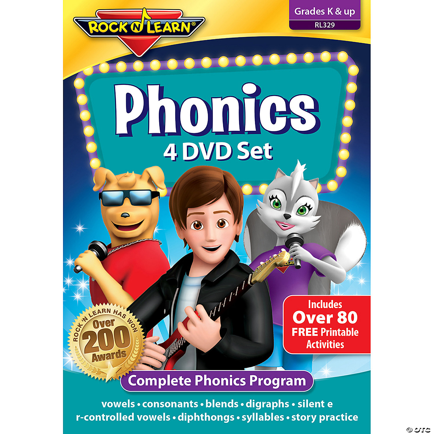 مليودرامي فوضوي نحت  Rock 'N Learn® Phonics 4-DVD Set | Oriental Trading