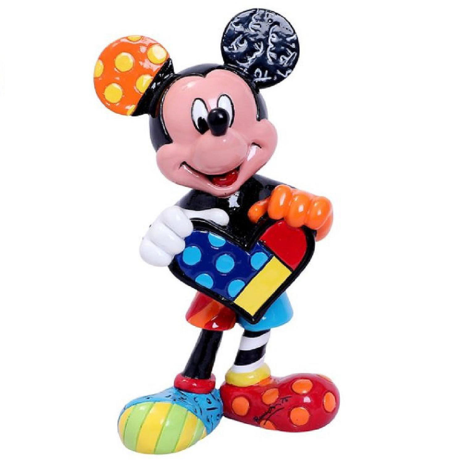 Person in charge of sports game triangle Consignment Romero Britto Disney Miniature Mickey Mouse Figurine Mini 6006085 New |  Oriental Trading