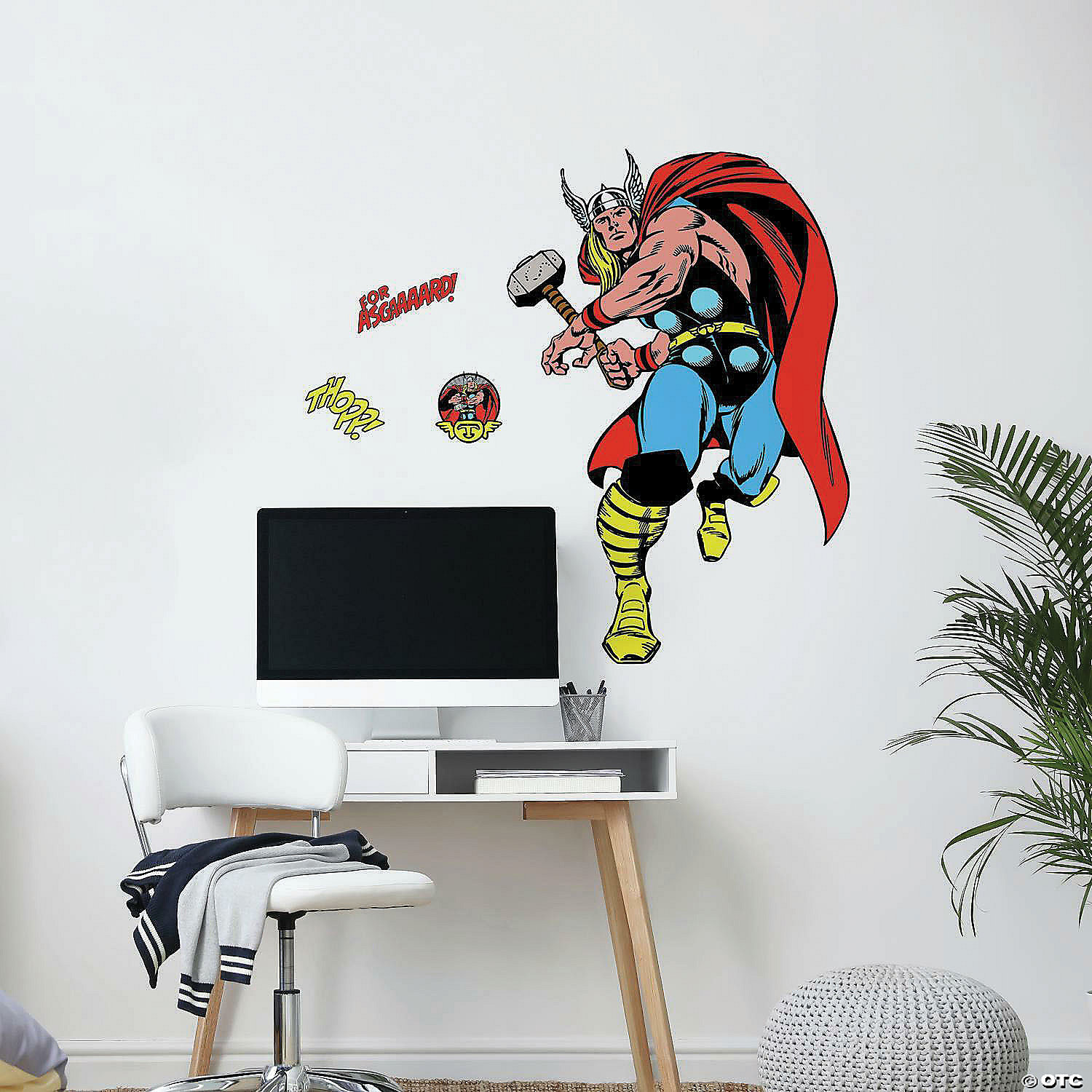 RoomMates RMK3473GM Classic Thor Comic Peel and Stick Giant Wall Decals ...