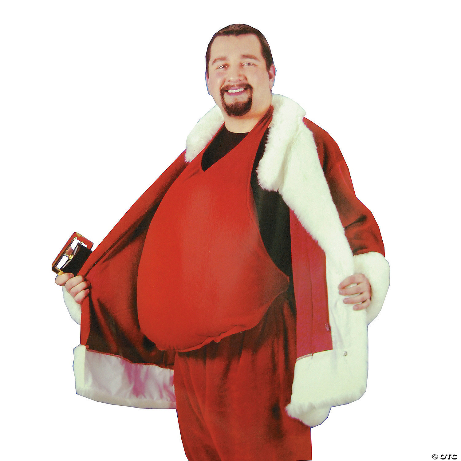EraSpooky Santa Belly Accessory Fake Padded Belly Red