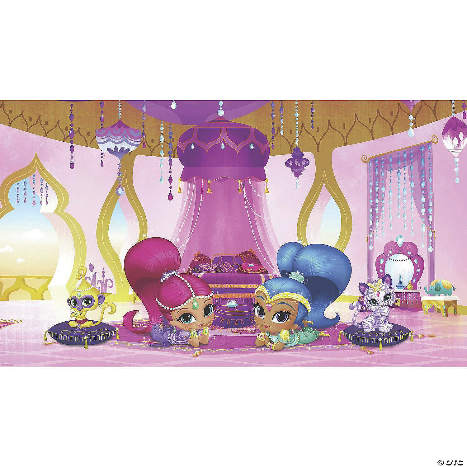 Shimmer And Shine Genie Prepasted Wallpaper Mural Oriental Trading