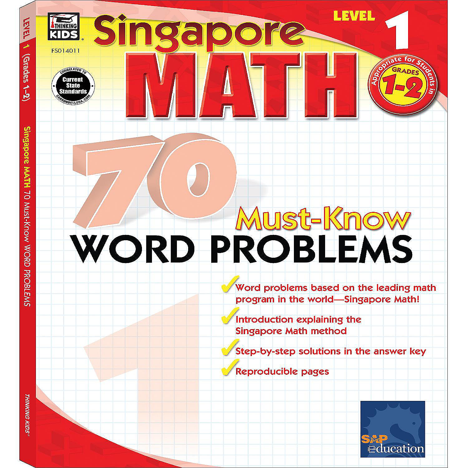 Singapore Math 70 MustKnow Word Problems Workbook for 1st, 2nd