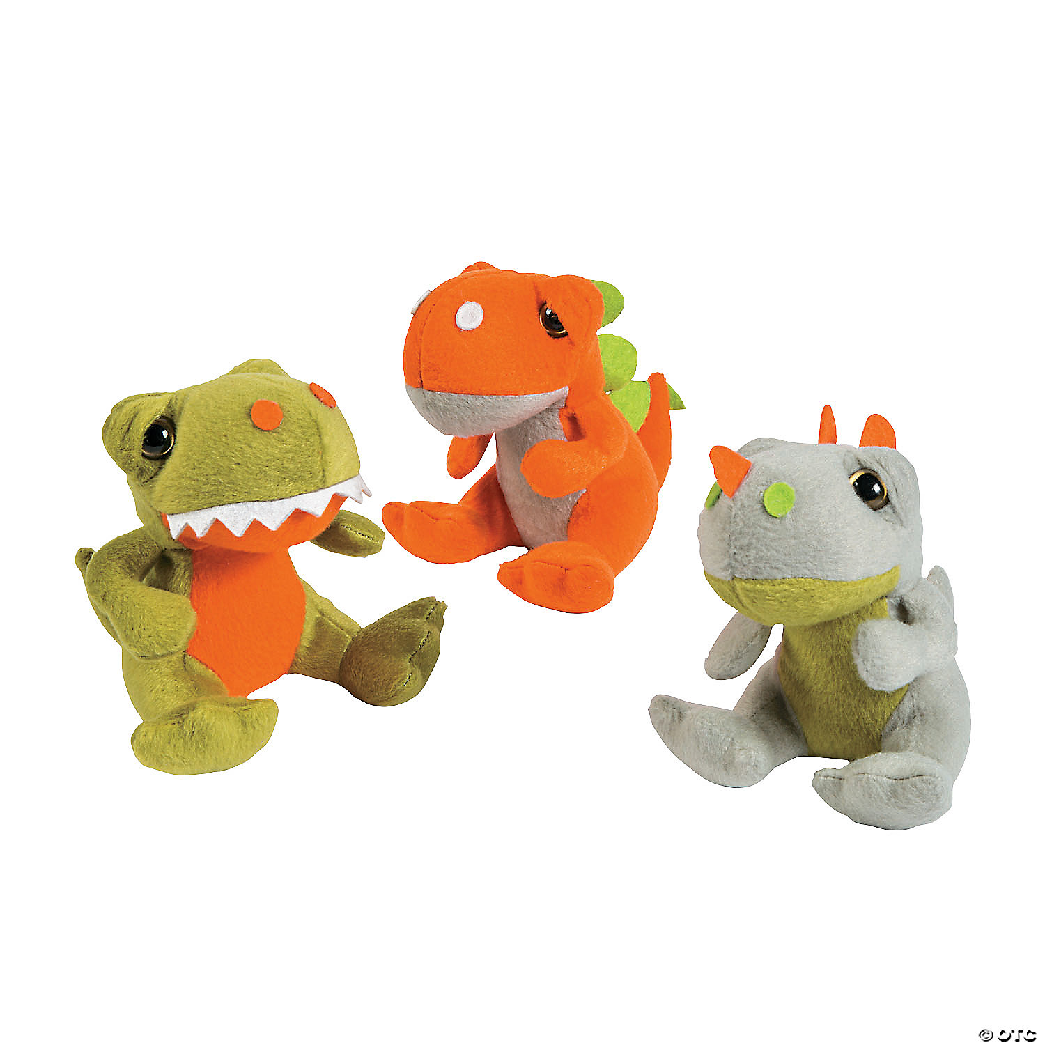 Sitting Stuffed Dinosaurs - 12 Pc. | Oriental Trading