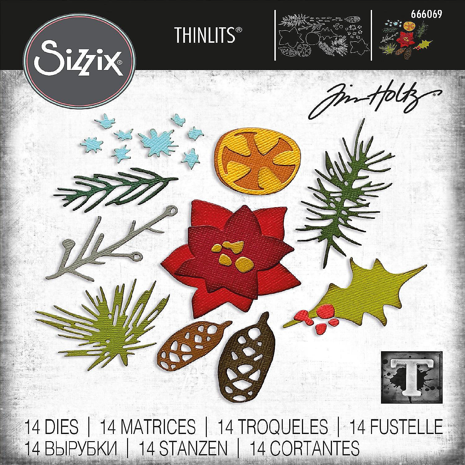 Sizzix Thinlits Dies By Tim Holtz 14/PkgModern Festive Oriental Trading
