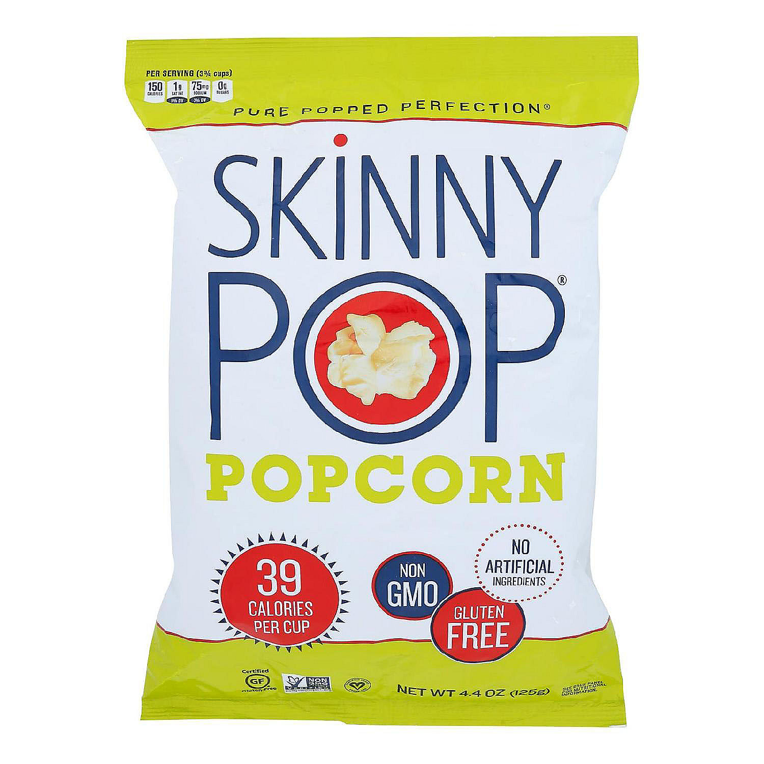 Ride dø klaver Skinny Pop Popcorn - Original - Case of 12 - 4.4 oz. | Oriental Trading