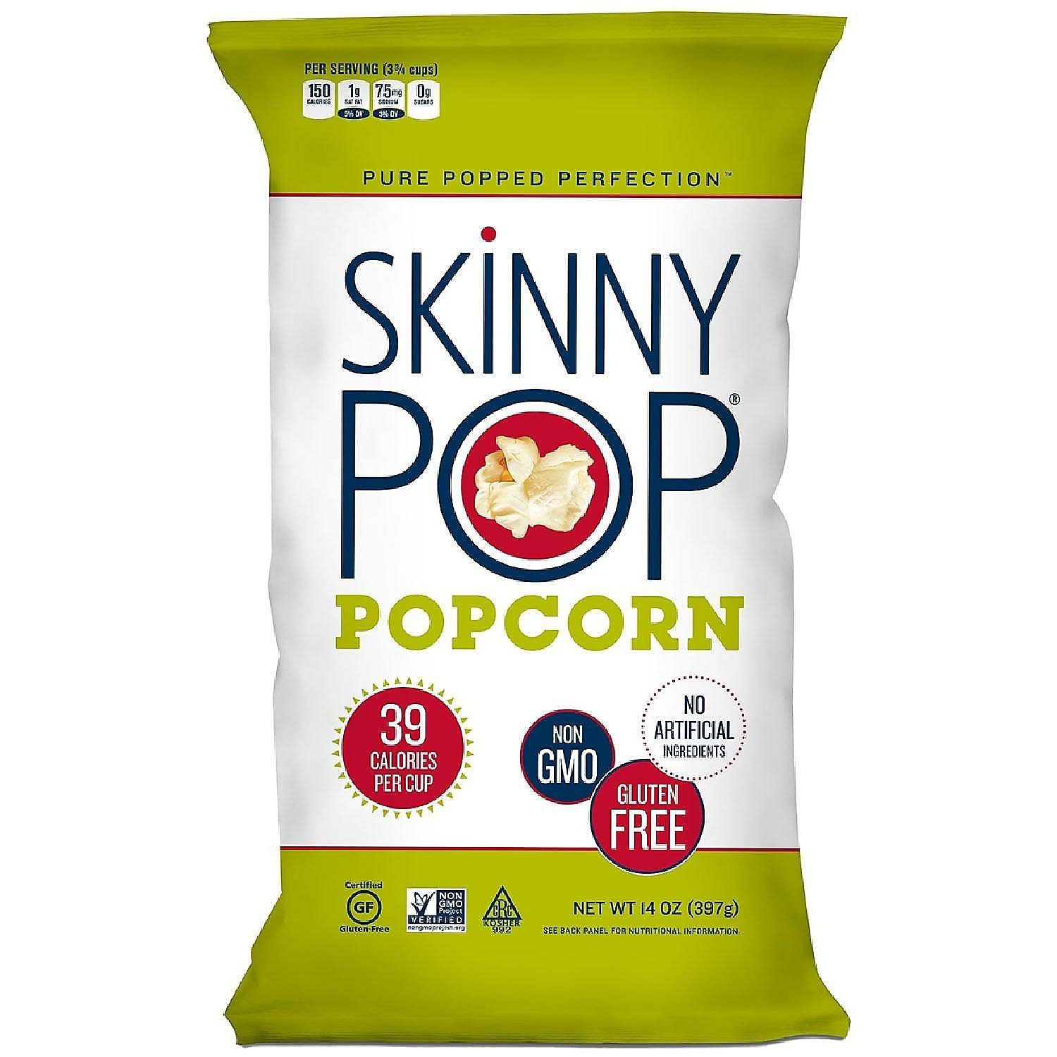SkinnyPop Original Popcorn Value Size Bag (14 Ounce) Oriental Trading