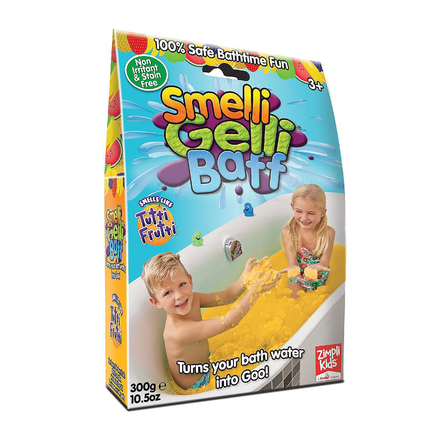 Zimpli Kids Gelli Baff – Verwandelt Wasser In Lustiges Badeslime | Rot & Grün, Sicherer Badespaß Für Kinder