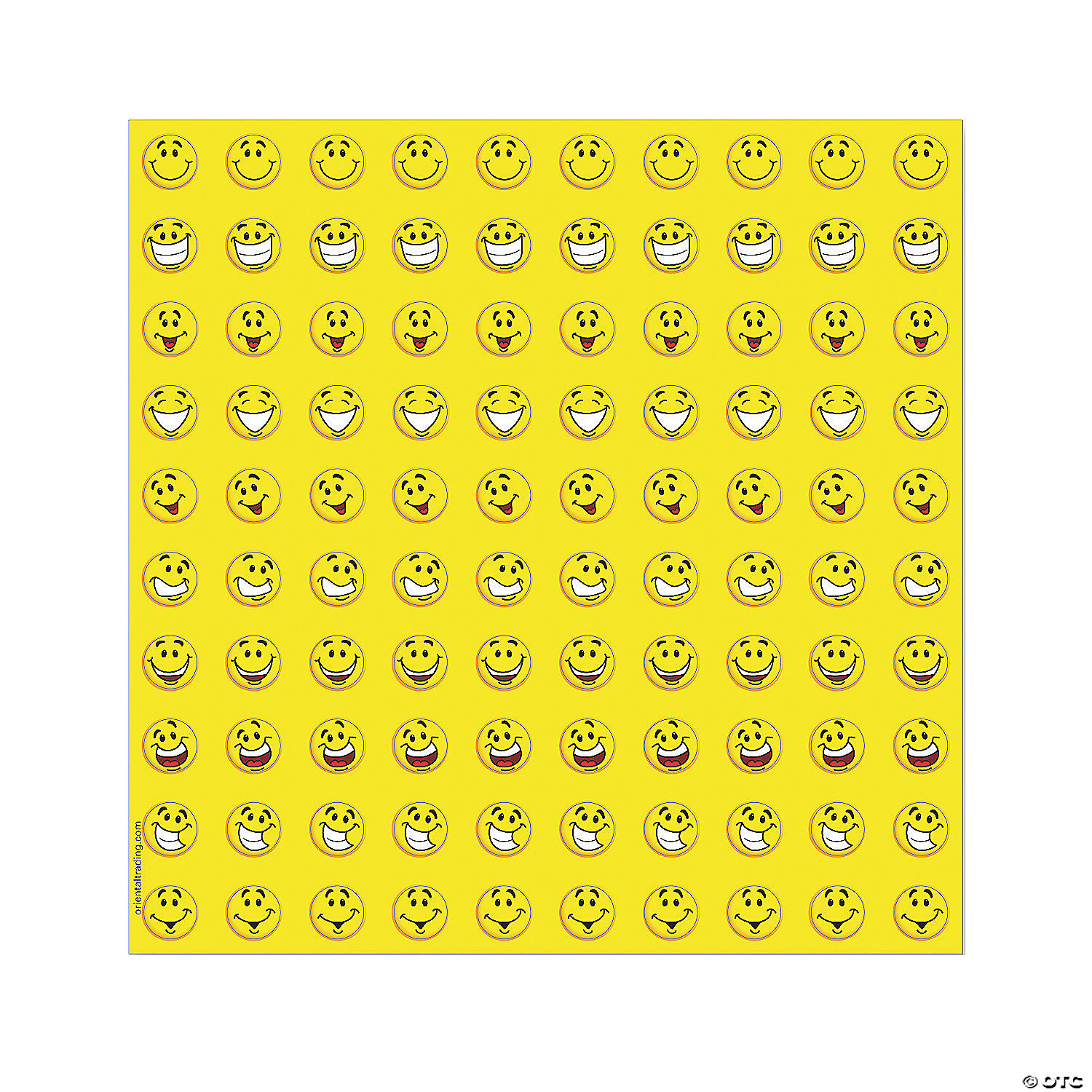 Smile Face Mini Stickers 800pc Oriental Trading