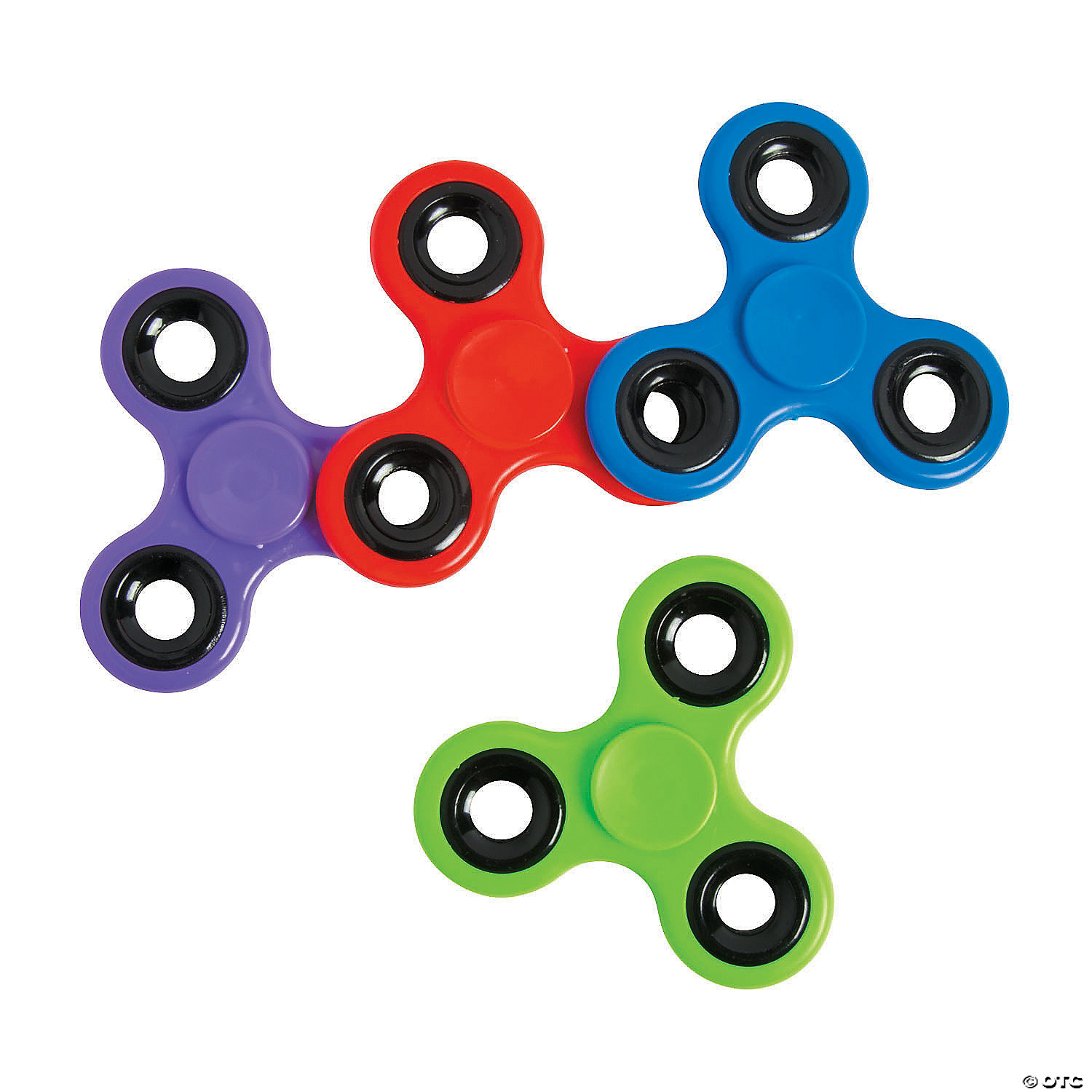 24 PC 3" Glow in the Dark Hand Spinner Kids Fun Party Favors Toys 