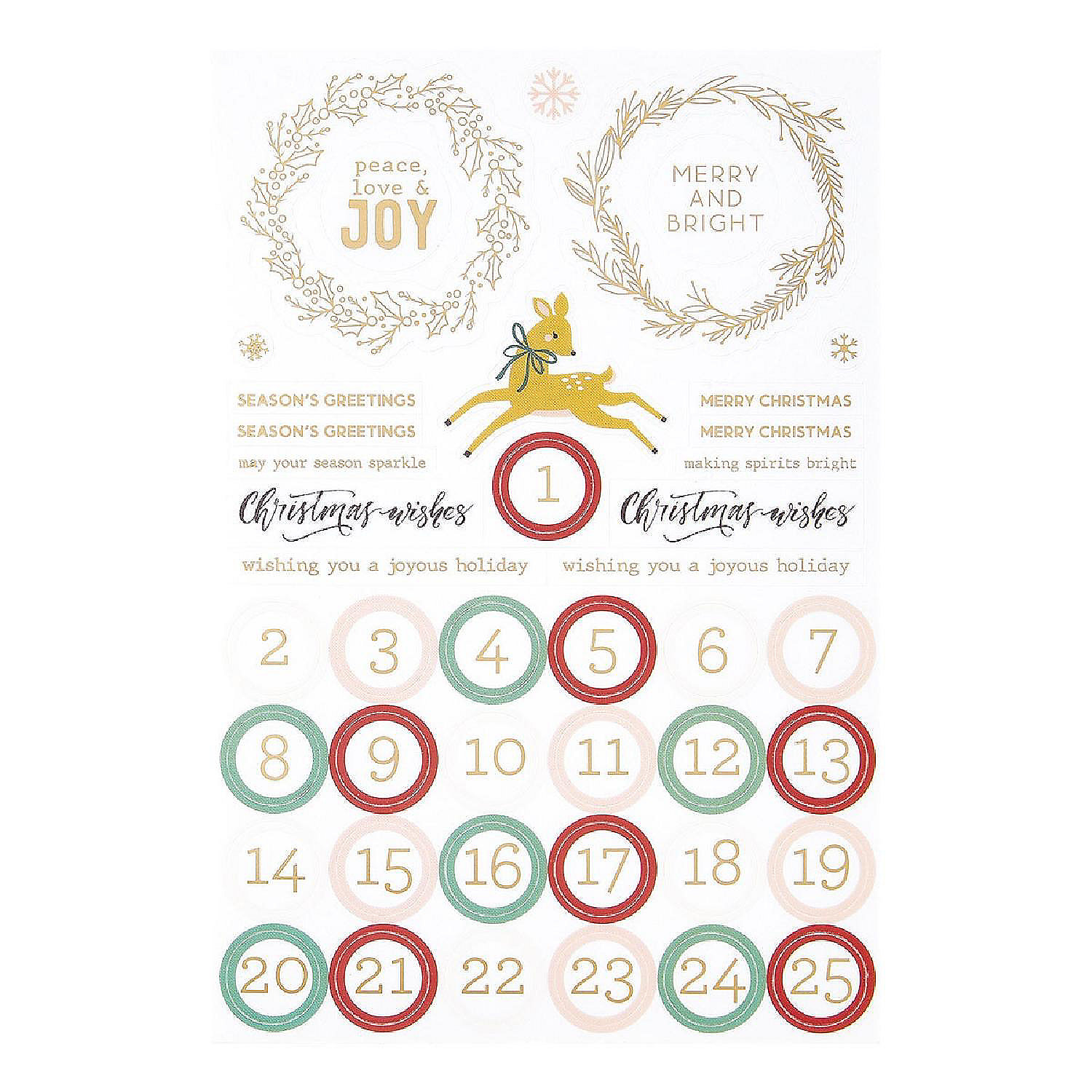 Spellbinders Clear Sticker Pack From Rosie's StudioOh Joyful Day