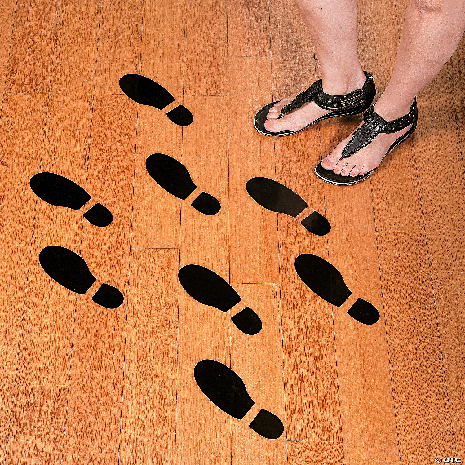 Agents Footprint Floor Decals 8, Vinyl Footprint Floor Stickers