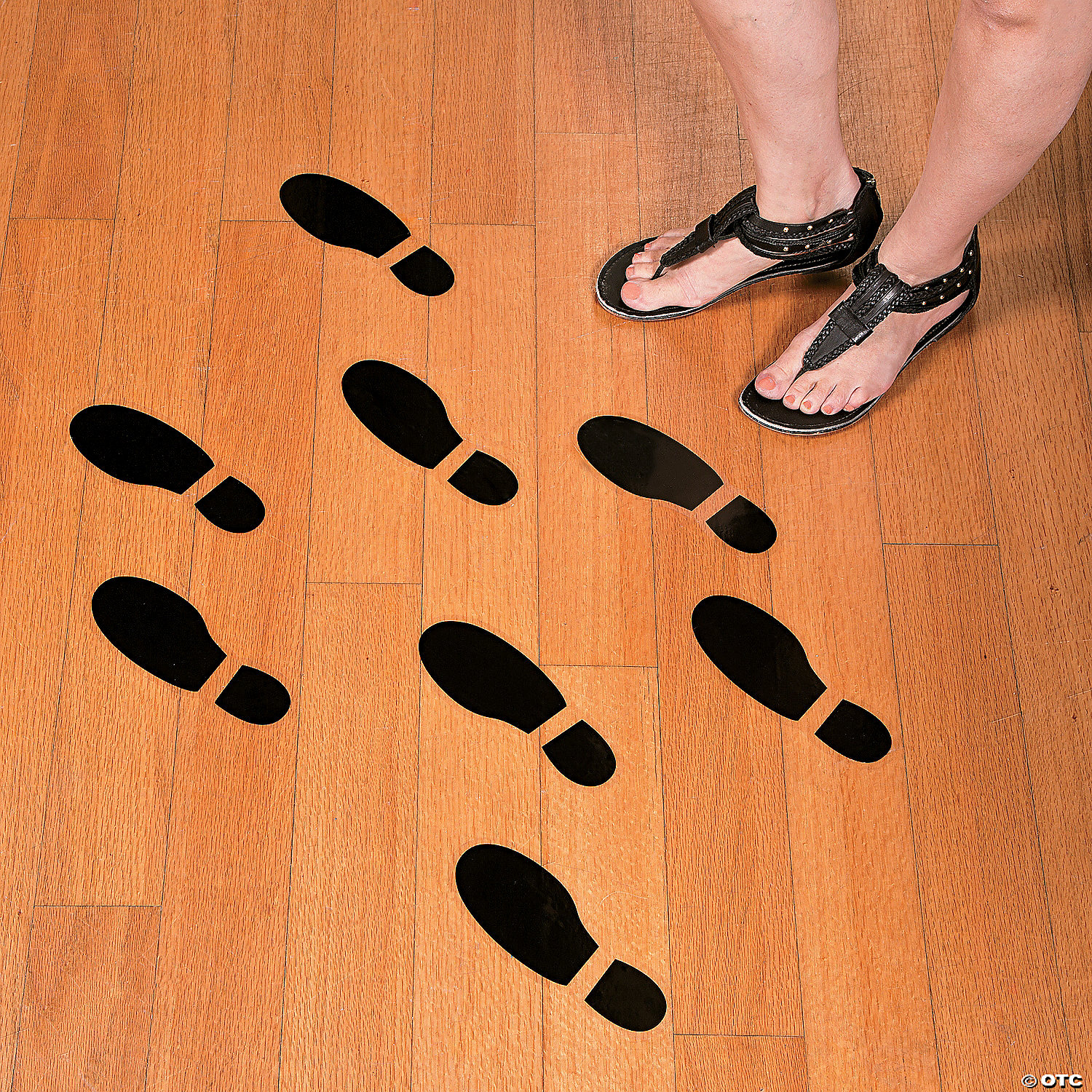 foot decals floor