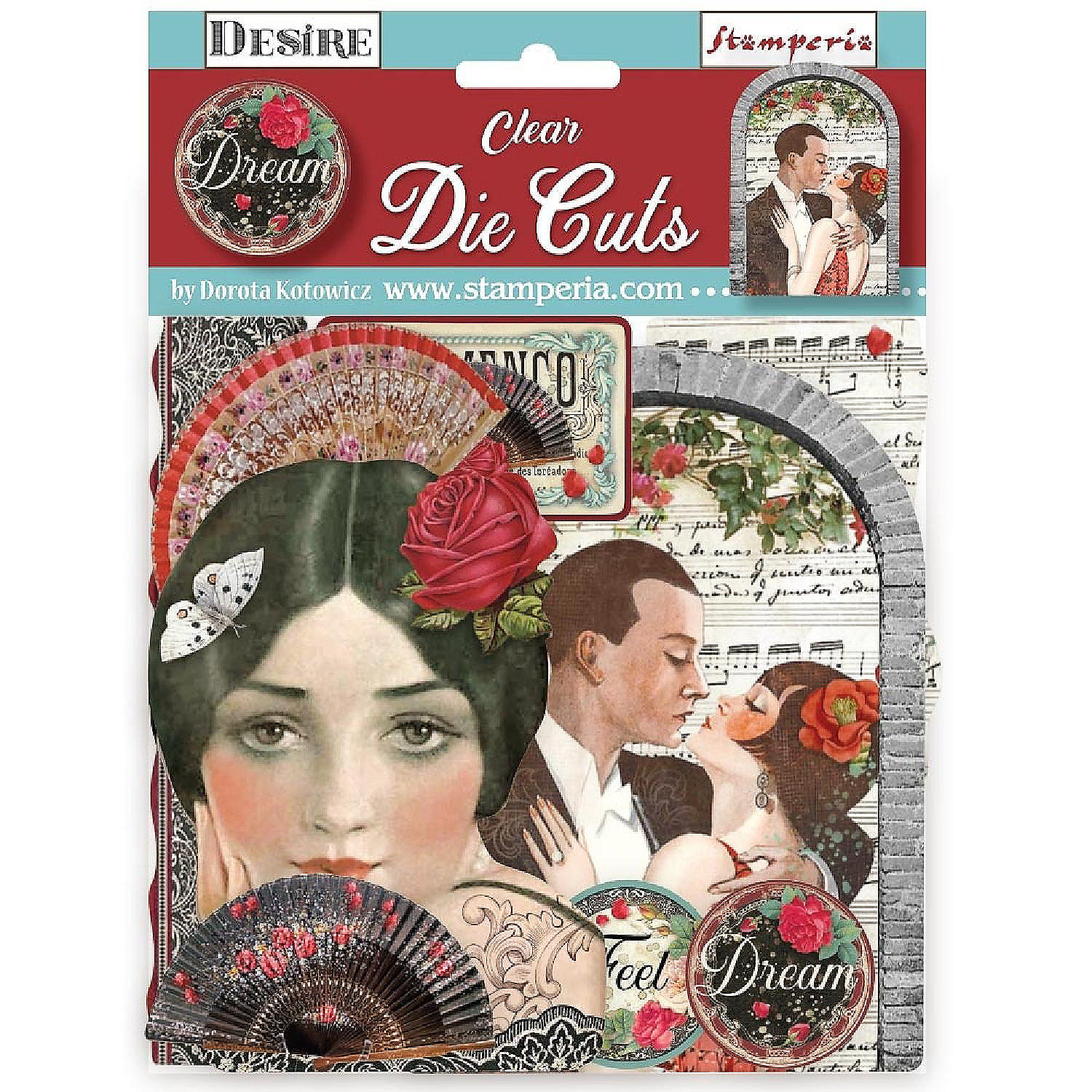 Stamperia Set Di Fustellate Assortite - Princess - 63 Pezzi - 15x15 Cm - Per Scrapbooking E Card Making - 3