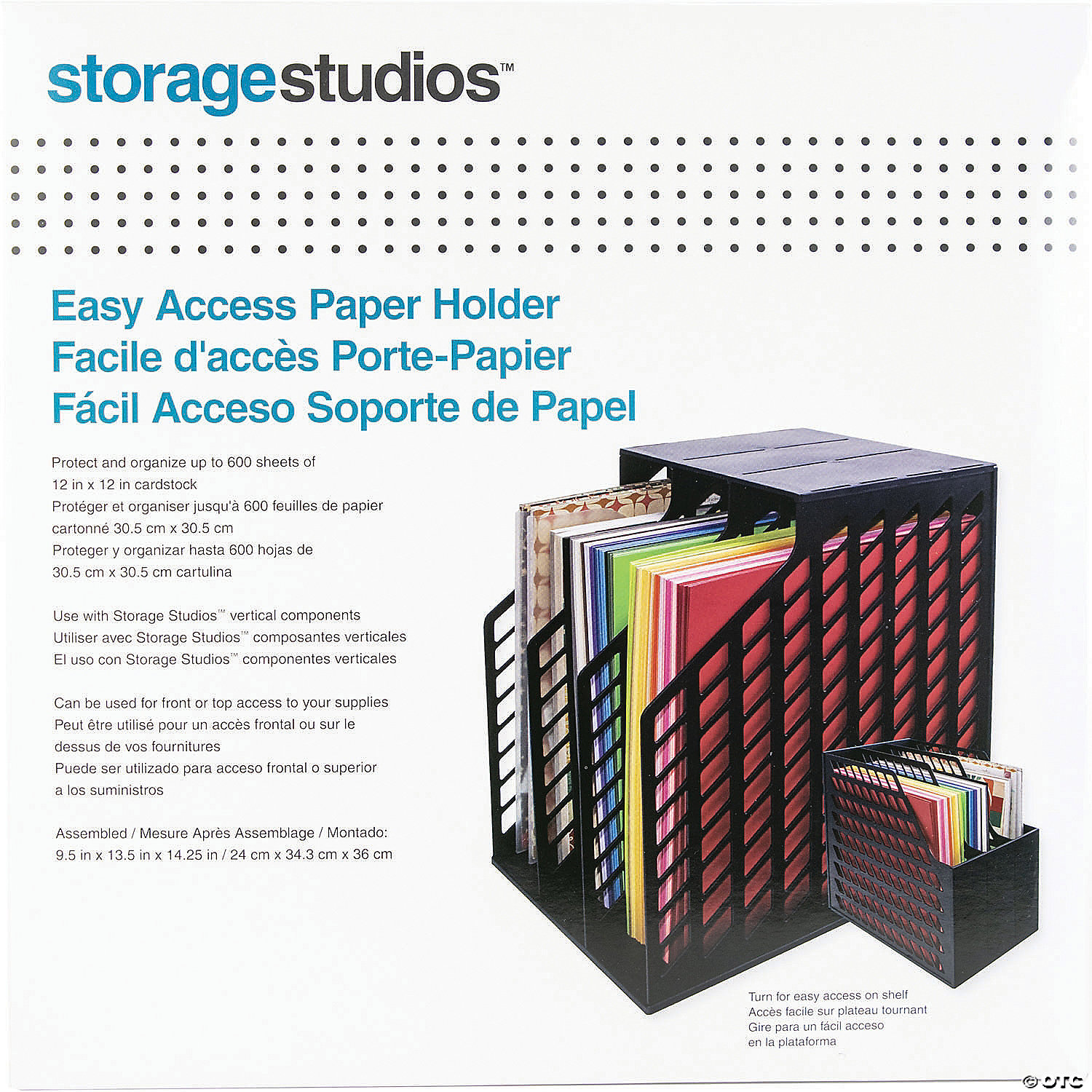 3-Pack CH93388 Cropper Hopper Paper Organizer 12in x 12in Bulk Buy: Advantus Crafts 