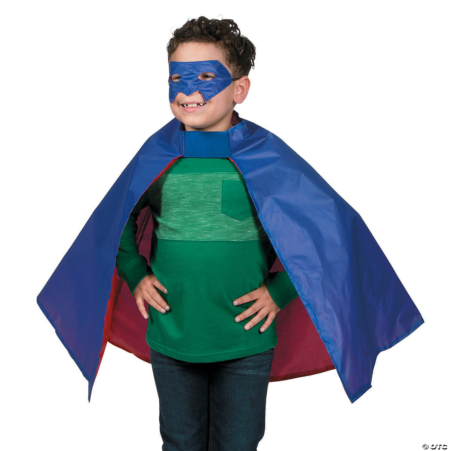 Adults Super Hero Cape With Mask Set Fancy Dress Up Party Halloween Accessory 