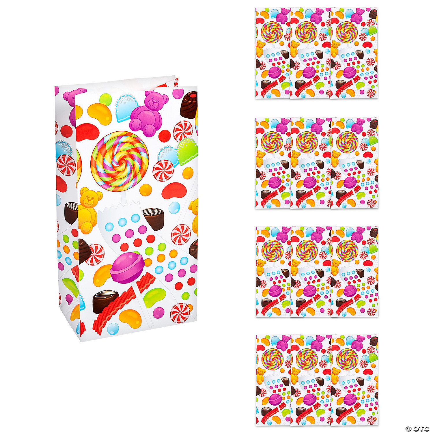 Sweet Shop Favors,Candy Buffet Sweets Treats Personalized Candy Bags Candy Favor bags Birthday party Gumball machine candy bags