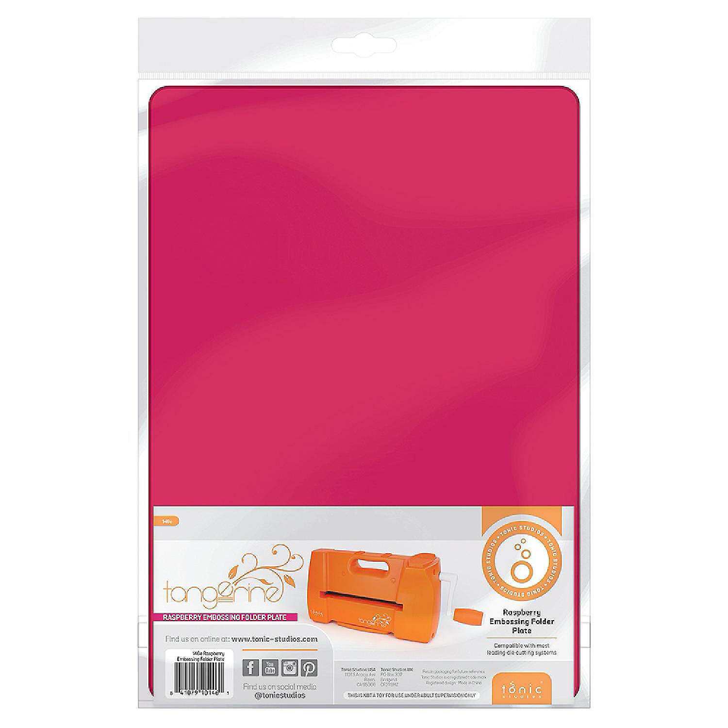 Tangerine Die Cutting Machine By Tonic Embosing Folder PlateRaspberry
