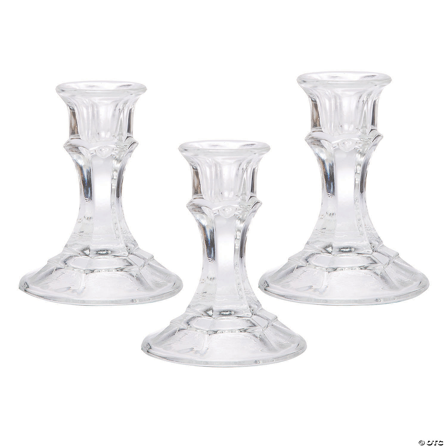 glass taper candle holders