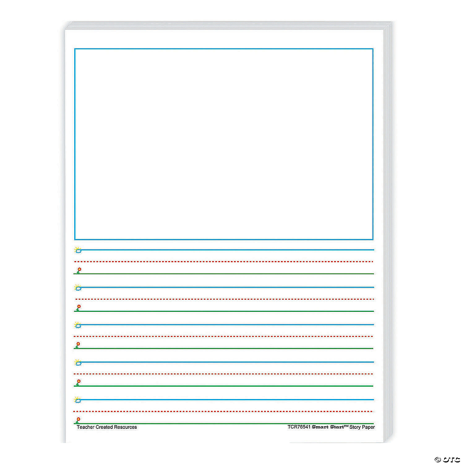 100 sheets Teacher Created Resources 76501 Smart Start K-1 Writing Paper White 